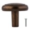 Brixwell Round Hammered Head Cabinet Knob For Kitchen And Home Hardware 1-1/4 in Dia Rustic Brass BXB71035R3 - alternate 3