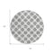 Homeroots 8' Gray And Ivory Round Polka Dot Washable Indoor Outdoor Area Rug 614901 - alternate 3