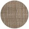 Homeroots 8' Taupe Brown And Ivory Round Striped Washable Indoor Outdoor Area Rug 597441 - alternate 5