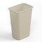 Regal Altair 10 Gallon Rectangular Beige Plastic Wastebasket, Heavy-Duty Commercial Trash Can ZR-TC-200-41QTBG - alternate 1