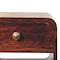 Homeroots 22" Brown Solid Wood Square One Drawer Nightstand 651799 - alternate 5