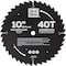 Do It Best 10'' 40-Tooth Combination Circular Saw Blade QJDIB-CS-014 - alternate 1
