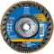 Pferd 5'' x 5/8-11 Thd. POLIFAN Flap Disc - Z PSF TRIM STEELOX, Zirconia, 60 Grit, Flat 68165 - alternate 3