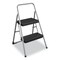 Cosco 2-Step Folding Steel Step Stool, 200 lb Capacity, 17.38w x 18d x 28.13h, Cool Gray 11-135CLGG1 - alternate 1