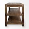Homeroots Brown Solid Wood Kitchen Island With Two Tier Smooth Counter Top 380611 - alternate 4