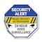 Signmission Security Alert Private Property No, 10 Inch X 10 Inch, Vinyl Decal OC-D-10-187 - alternate 1
