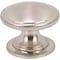 Designperfect 1-1/4 Diameter Round Cabinet Knob, Brushed Satin Nickel DPA-R18KSNB - alternate 1