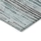 Homeroots 5' X 8' Teal Blue And Gray Striped Washable Indoor Outdoor Area Rug 617699 - alternate 4