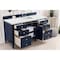 James Martin Vanities Brittany 60'' S Vanity, Victory Blue w/ Ethereal Noctis Silestone Top w/FreePower Wireless Charger 650-V60S-VBL-FENC - alternate 4