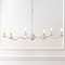 Jonathan Y Shana 35.5" 6-Light Grand Modern Transitional Adjustable Sculptural Wavy Arm Candle-Style Metal LED JYL9558A - alternate 4