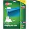 Avery Dennison Hanging File Tabs, White, Pk90 5567 - alternate 1