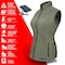 Actionheat 5V Battery Heated Softshell Vest, Women's, Lichen Green, S 810058852373 - alternate 3