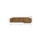 Homeroots 122" Brown Leather Modular Wood Sofa 641023 - alternate 4
