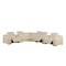 Homeroots Beige Italian Leather Power Reclining Curved Seven Piece Corner Sectional With Console 544979 - alternate 2