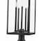 Z-Lite Nova 5 Light Outdoor Pier Mounted Fixture, Black/Clear, 12.5 In W x 37 In H 5018PHXLR-533PM-BK - alternate 4