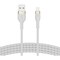 Belkin USB-A TO LTG, BRAID SIL, 3M, WHT CAA010BT3MWH - alternate 4