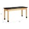 Diversified Spaces Plain Apron Table, Oak, Wood Frame, 60 in W, Black P721LBBK30E - alternate 4