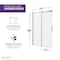 Anzzi 50 to 54in x 76in H Sliding Frameless Shower Door in Brushed Nickel , Tsunami Guard Tempered Glass SD-FRLS05703BN - alternate 6