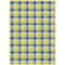 Homeroots 5' X 8' Yellow Blue And Beige Plaid Washable Indoor Outdoor Area Rug 601447 - alternate 5