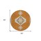 Homeroots 8' Copper Brown And Ivory Round Oriental Washable Indoor Outdoor Area Rug 598396 - alternate 3
