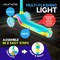 Lifemaster 3-Wheel Kids Scooter, LED Deck and Wheels, 5-Height Handlebar, Ages 3+, Aqua Yellow LMLUSH34 - alternate 3