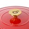 Crockpot Artisan 6 Quart Enameled Cast Iron Dutch Oven in Gradient Red with Gold Handle 137368.02 - alternate 3