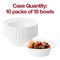 Smarty Had A Party 5 oz. White Flair Plastic Dessert Bowls (180 Bowls), 180PK 205WH-CASE - alternate 6