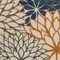 Homeroots 10' X 14' Blue Green And Orange Floral Indoor Outdoor Area Rug 548095 - alternate 4