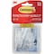 Command Wire Hook, 0.5 lb, 9-Hook, Plastic, Clear, 9PK 17067CLR-9ES - alternate 3