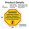 Signmission Danger Confined Space Special Train, 18 Inch X 18 Inch, Plastic Sign OC-P-18-44 - alternate 5