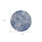 Homeroots 8' Navy Blue And Ivory Round Geometric Washable Indoor Outdoor Area Rug 595099 - alternate 4