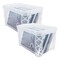 Super Stacker Clear Plastic Stacking Storage Box, 4X6 in, 2PK 40305 - alternate 1