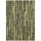 Homeroots 5' X 8' Olive Green And Dark Olive Green Striped Washable Indoor Outdoor Area Rug 608959 - alternate 2
