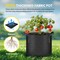 Ipower Plant Grow Bag 3 Gallon Heavy Duty Fabric Pots, 300g Thick Nonwoven, Black 2024 Version, 6PK GLGROWBAG3X6BLK - alternate 6
