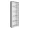Homeroots Set of Three White Wood Five Tier Modular Bookcase with Two Doors, 3PK 546615 - alternate 3