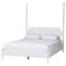 Baxton Studio Hoffman Scalloped Bedroom Set, White, King 272-14815-14815-14816-14819-ZORO - alternate 6