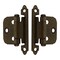Brixwell Self-Closing Face Frame Mount Cabinet Hinge, Variable Overlay Door, Burnished Brass, Pair BXC7517BB - alternate 4