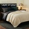 Lavish Home Faux Fur Throw Blanket 60x70 Blanket Soft Throw with Plush Faux Fur Front & Warm Mink Back 66-THROW057-I - alternate 5