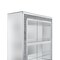Homeroots 47" Silver And Clear Mirrored Glass And Faux Crystal Bling Accent Cabinet 571114 - alternate 3