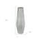 Homeroots 20" Antiqued Silver Glass Cylinder Table Vase 574269 - alternate 6