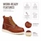 Handpoint Mens 6 in Soft Toe Work Boots-Water Resistant Full Grain Leather Safety Boots, EH Rated, 7.5 HVB806-EE-7.5 - alternate 2