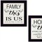 Homeroots Set Of Two Family 1 Black Framed Print Wall Art, 2PK 405971 - alternate 5
