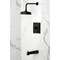 Kingston Brass Single-Handle Pressure Balanced Tub and Shower Faucet, Matte Black KB5890DL - alternate 2