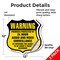 Signmission 24 Hour Surveillance Shield Sign Warning, 12 inch X 12 inch, Vinyl Decal, 2PK SHI-D-2PACK-12-354 - alternate 4