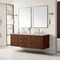 James Martin Vanities Amberly 72" Double Vanity, Mid-Century Walnut, w/ 3 CM Siberian Silestone Top 670-V72-WLT-3SFR - alternate 6