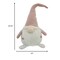 Homeroots 29" Pink And White Fabric Christmas Standing Gnome Tabletop Sculpture 399337 - alternate 3