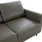 Leisuremod Lincoln Modern Leather 3-Seater Sofa with Stainless Steel Base LAB83GR-L - alternate 4