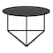 Homeroots 33" Black Steel Round Coffee Table 520921 - alternate 6