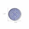 Homeroots 20in Blue and Natural Wicker Round Geo Arrow Handmade Basket Tray 476493 - alternate 2