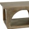 Homeroots 59" Brown Solid Wood Distressed Floor Shelf Coffee Table With Shelf 605493 - alternate 4